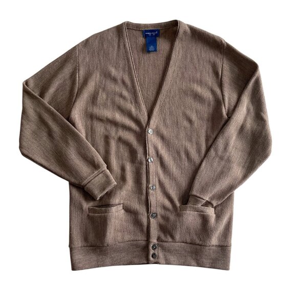Towncraft Brown Men's Cardigan Sweater - Picture 1 of 7
